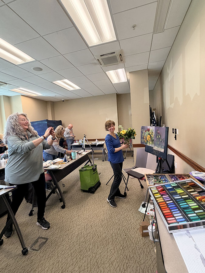 Workshop Highlights: Painting Flowers with Pastels