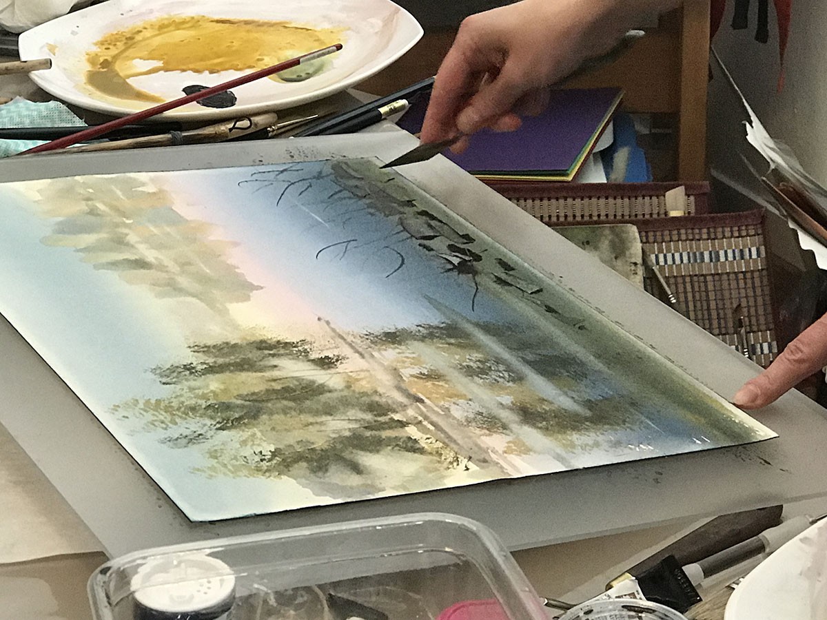 Spontaneous Landscapes in Watercolor Workshop | Tatsiana Harbacheuskaya